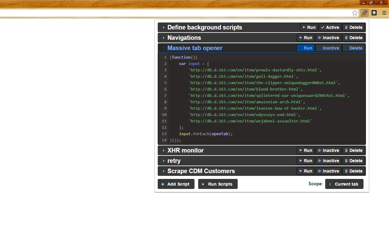 InjectCode 将JavaScript代码片段注入页面 插入浏览器脚本
